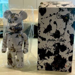 Bearbrick Jackson Pollock studio splash